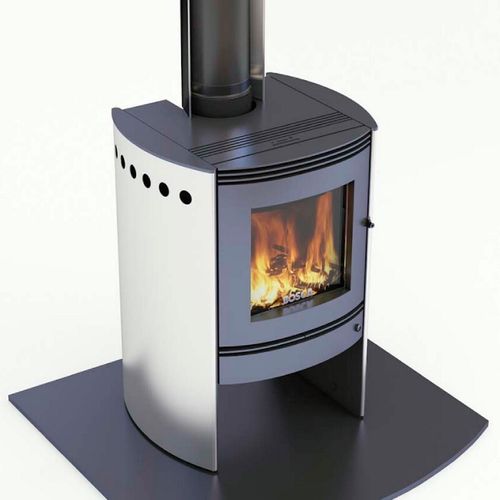 Bosca Spirit 550 Stainless Steel Sides Wood Fireplace