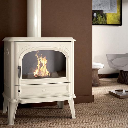 Seguin Saphir Freestanding Fireplace - Enamel
