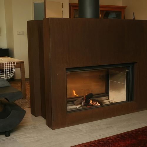 Stuv 21/125 Double Sided Wood Fireplace