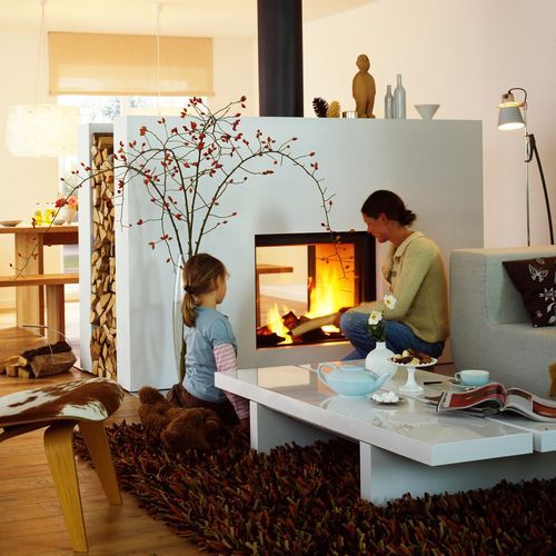 Stûv 21 Double-Sided Rural Fireplace