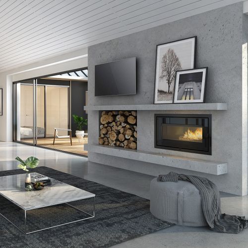 VisionLINE Taurus Clean Air Inbuilt Wood Fire