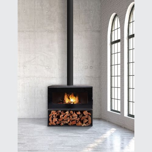 VisionLINE Taurus Freestanding Single Sided Woodfire