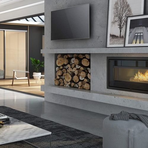 VisionLINE Taurus Inbuilt Single Sided Woodfire