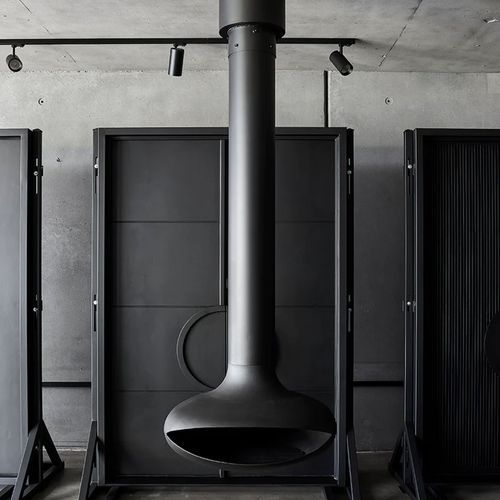 Zen Elegante Wood Burning Suspended Fireplace