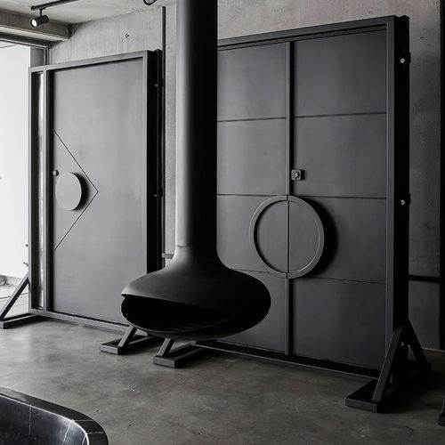 Zen Elegante Wood Burning Suspended Fireplace