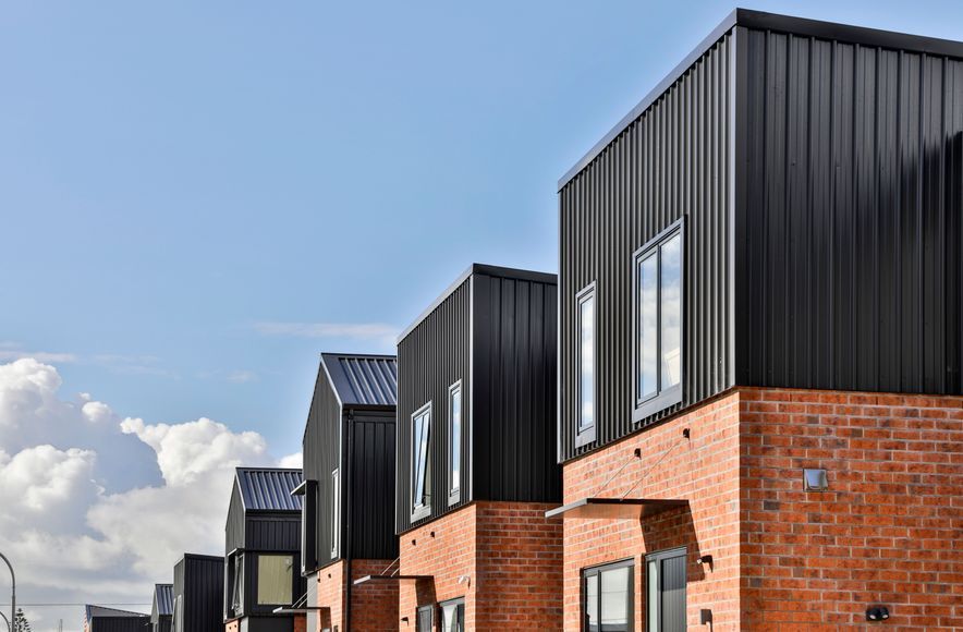 Richmond Townhouses - Trim Rib Roofing & Cladding - Colorsteel