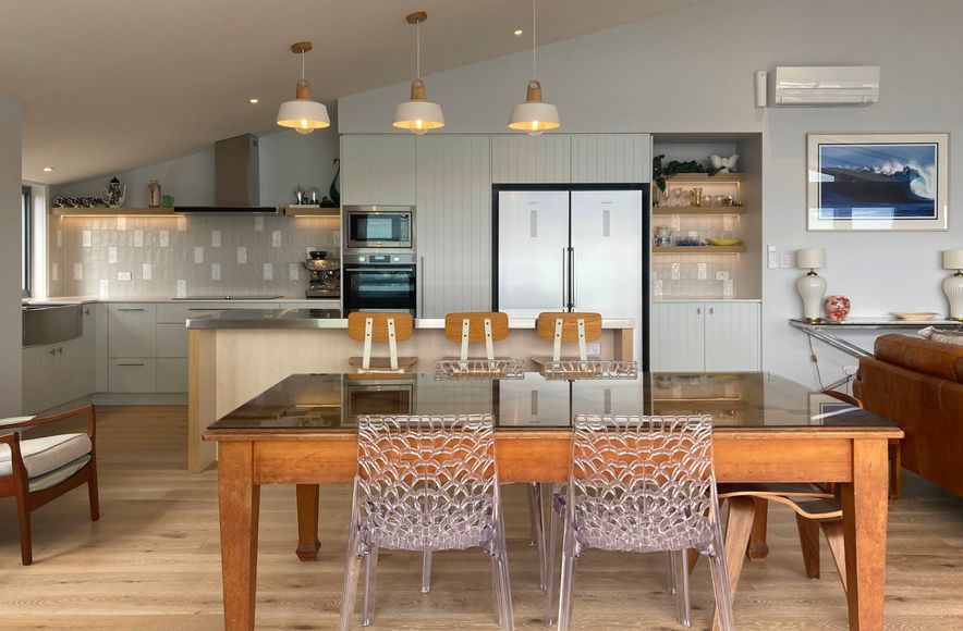Coastal Style Kitchen with 'V' Groove and Ply Details