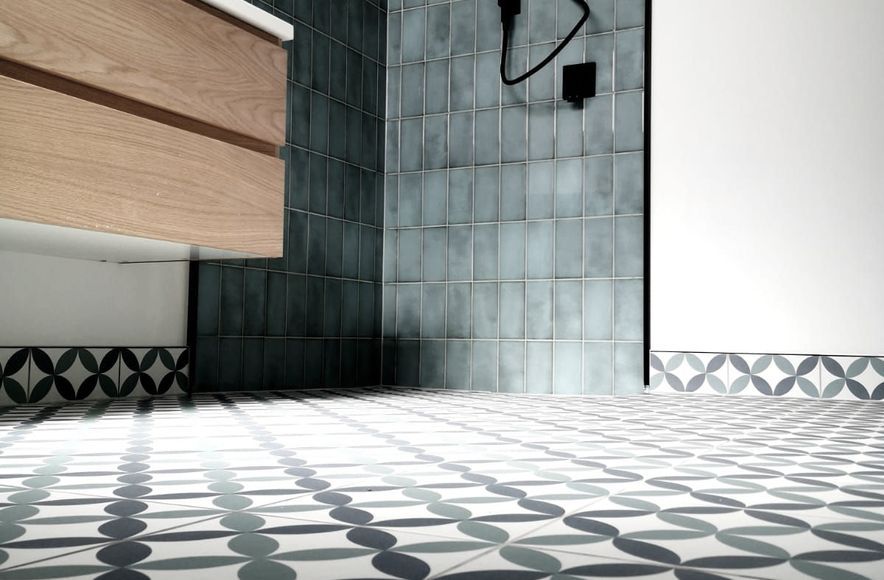 Aqua Bathroom Tiling