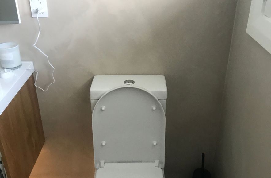 Bathroom, Polished stone - Venetian plaster