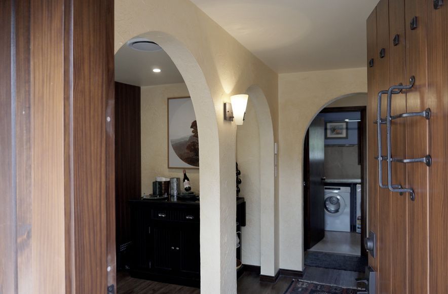 Rustic Kitchen and Bathroom modeled after Spanish Villas