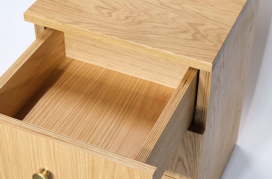 White Oak Bedhead and Bookcase