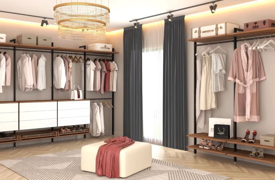 Notaio Walnut Walk-in Robe