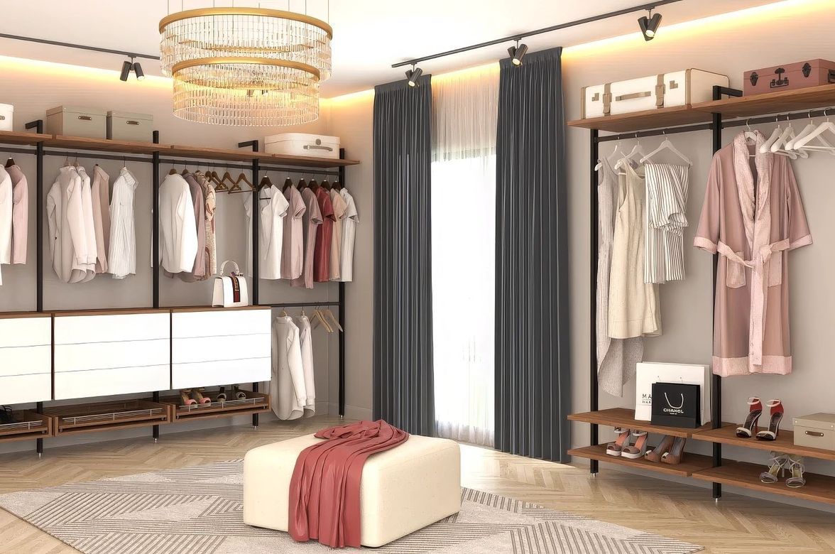 Notaio Walnut Walk-in Robe
