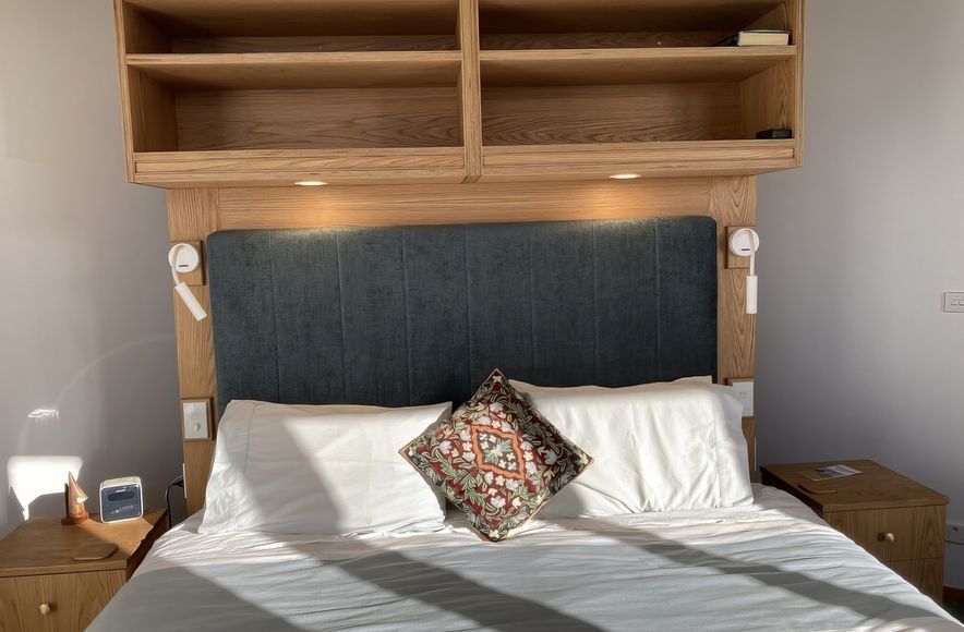 White Oak Bedhead and Bookcase