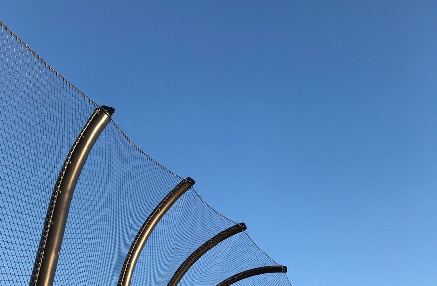 Kirkbride Road / SH20A intersection over bridge  - anti-throw mesh screens