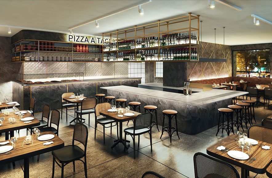 Baccomatto Osteria, Interior Design