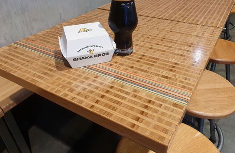 Funky Use Of Bamboo At Shaka Bros In Christchurch