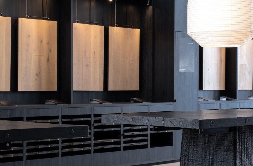 Woodgrain HPL in Forte's showroom