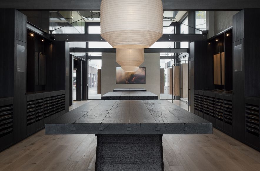Woodgrain HPL in Forte's showroom