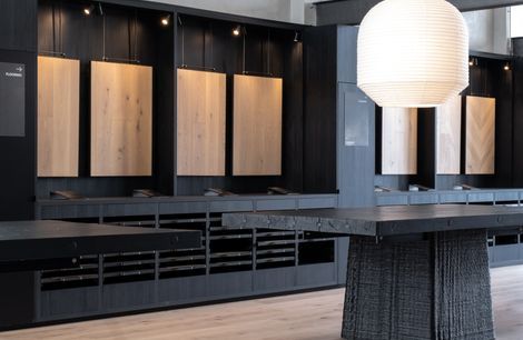 Woodgrain HPL in Forte's showroom