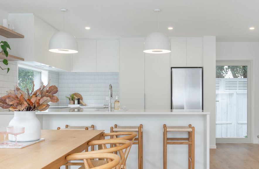 Stunning in Sandringham White with Wood Accents