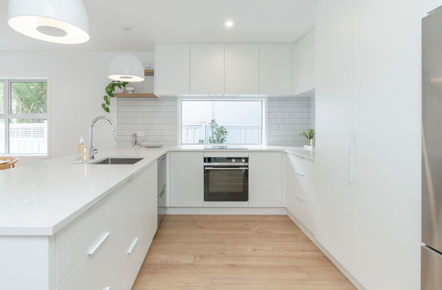 Stunning in Sandringham White with Wood Accents