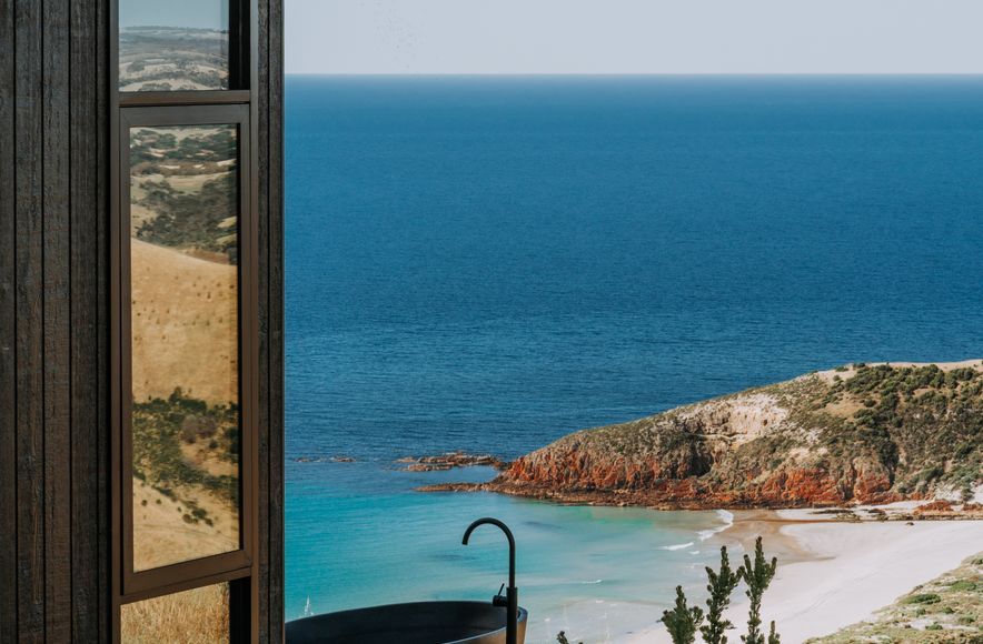 Outdoor baths for Wander Group on Kangaroo Island