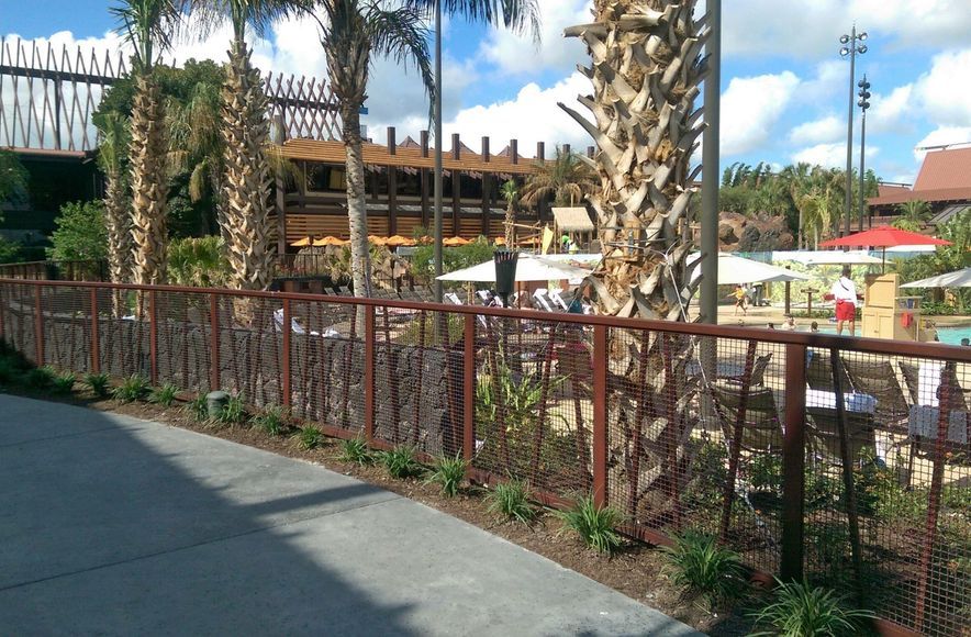 Village Resort Wire Mesh Balustrades