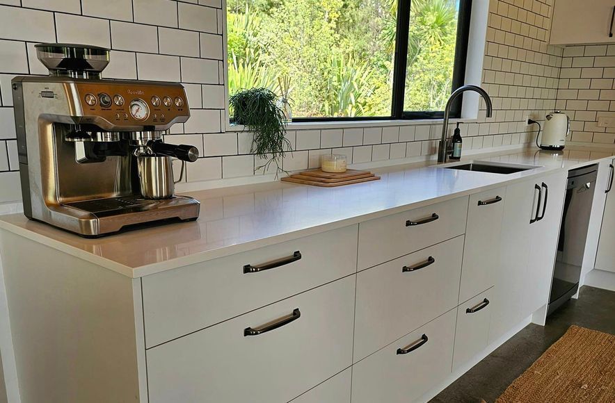 WHITE OPEN KITCHEN