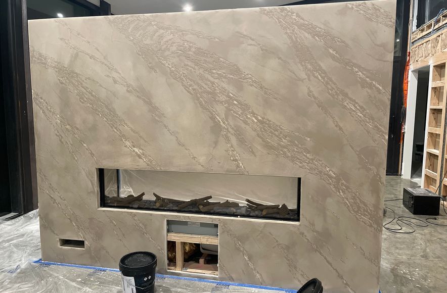 Fireplace, Split Stone