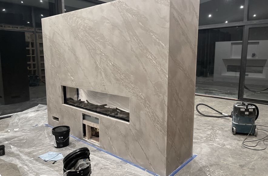 Fireplace, Split Stone