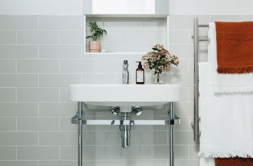 Eastbourne Blue Bathroom
