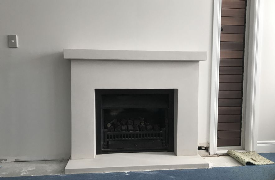 Venetian plaster - Fireplace