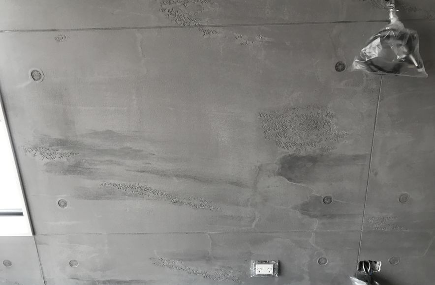 Feature wall, Industrial tile look - Venetian plaster