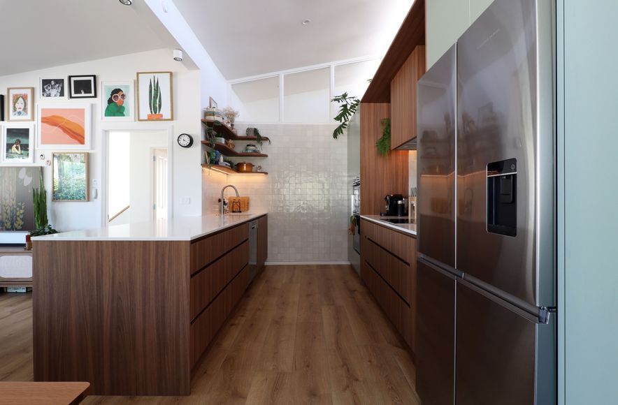 Family-Centric Renovation with Sage Green and Woodgrain