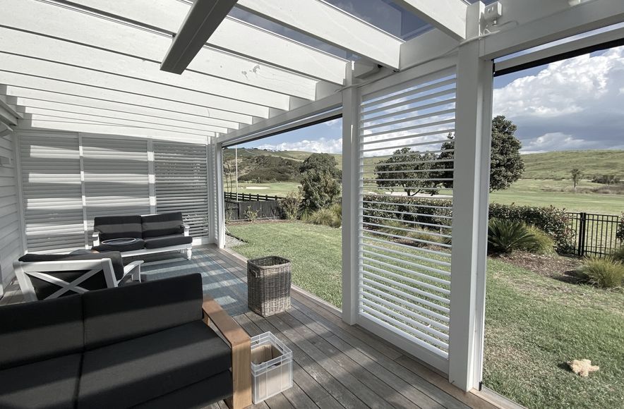 Outdoor Room and Louvrelite 88 Sliding Shade System