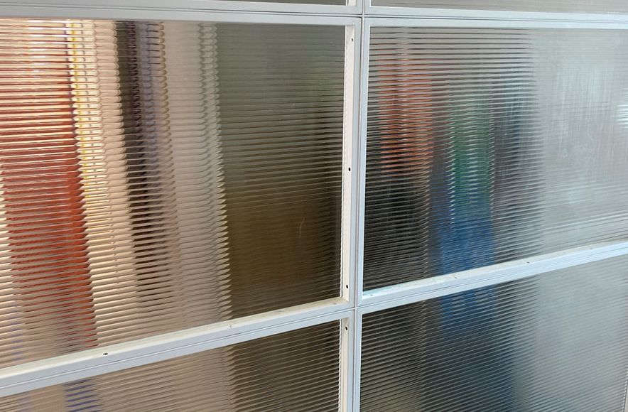Narrow Readed Glass Steel Joinery
