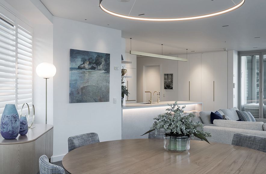 City apartment kitchen