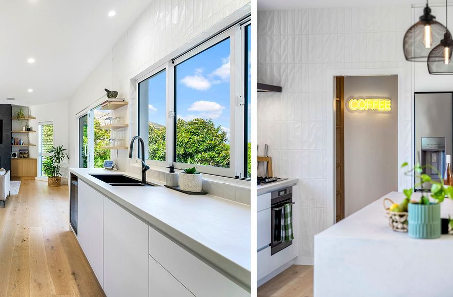 Modern Kitchen Bliss with Nature's Touch