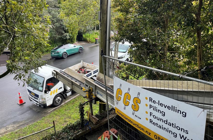 Tohunga Crescent, Parnell - Full House Re-levelling, Re-piling, Retaining and Basement work