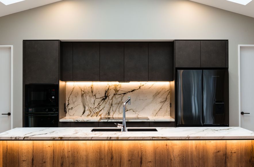 New Build Kitchen - Warm Timber Tones and Lux Finishes