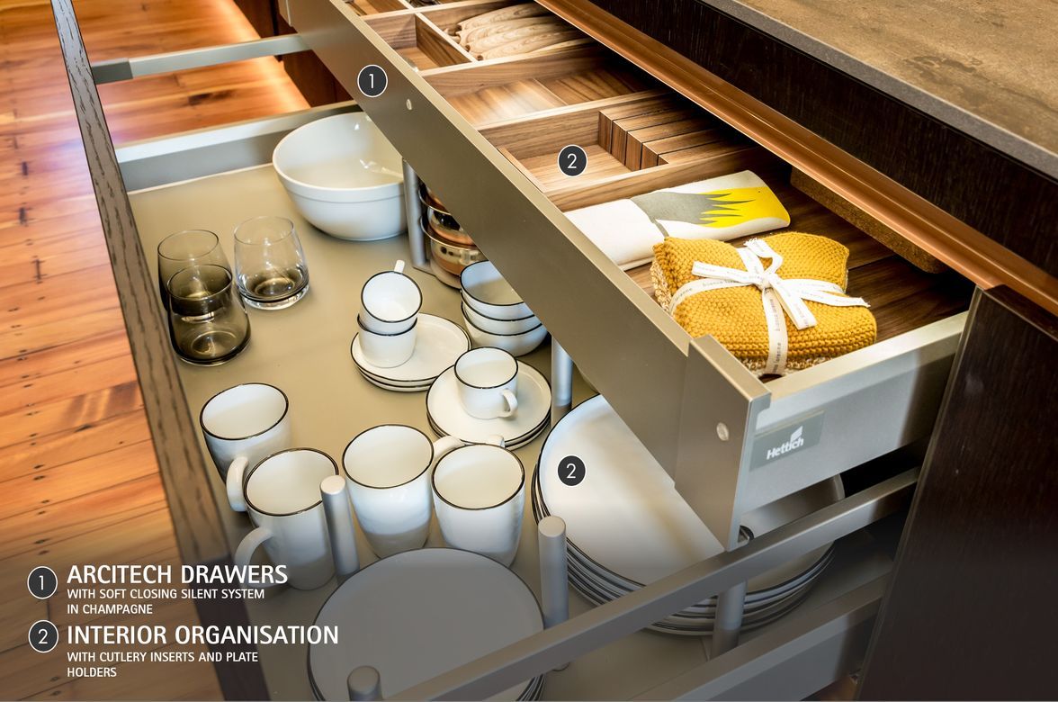 “New York” inspired kitchen showing symbiosis between functionality and design