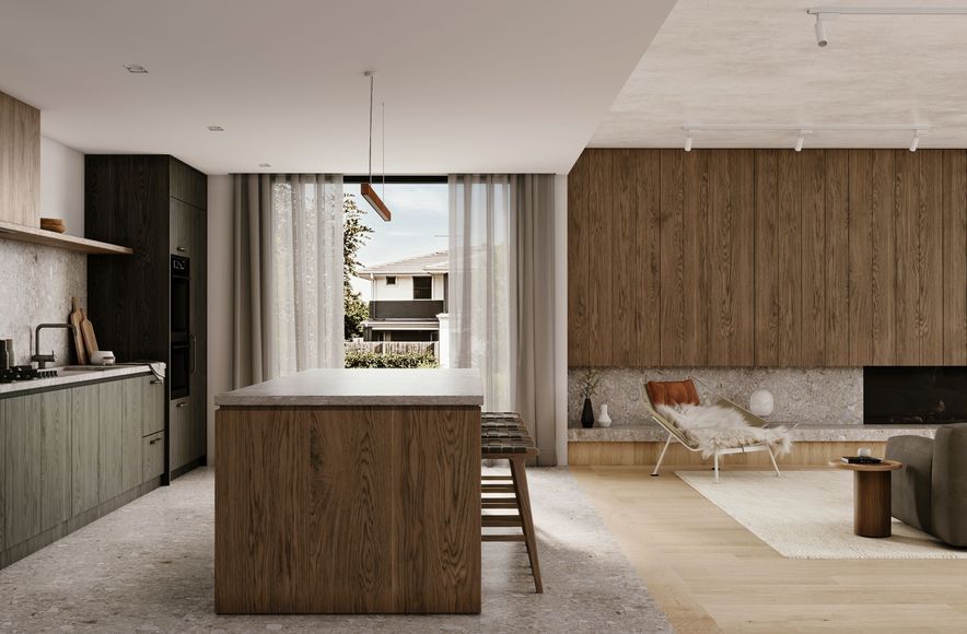 Black Oak & Walnut Residence