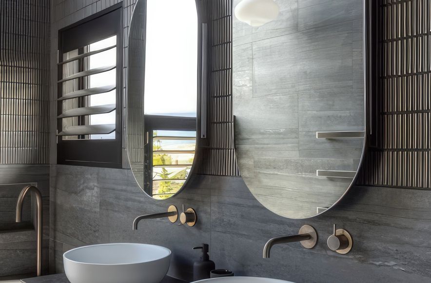 Gris Stone and Burnished Metal