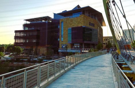 Public Library and Second Street Bridge