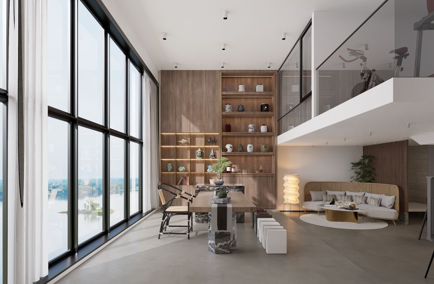 Double Height Living Room