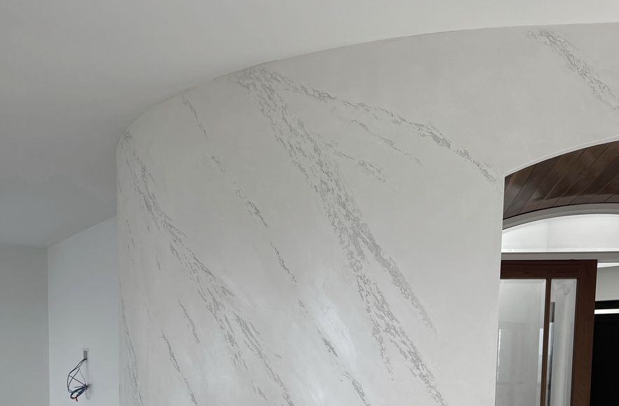 Curved Wall, Split Stone