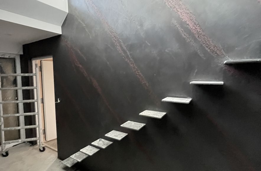 Resistone microcement stairway