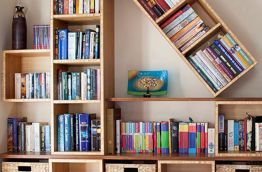 Quirky Bamboo Bookshelves
