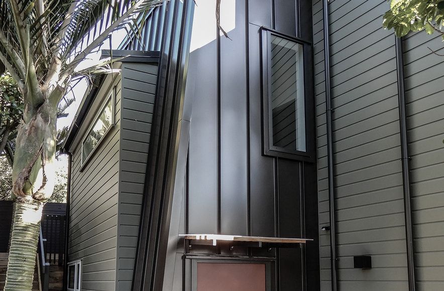 Ponsonby Urban Oasis - Angle / Standing Seam Wall Cladding - Colorsteel